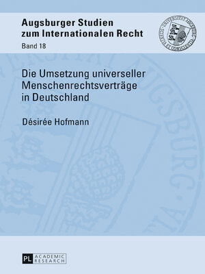 cover image of Die Umsetzung universeller Menschenrechtsverträge in Deutschland